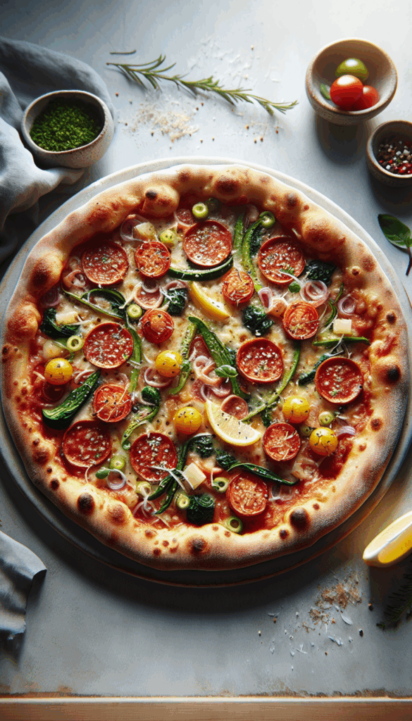 Ultimate Homemade Pizza Recipe with All the Toppings – close-up, Pinterest-ready plated recipe photo