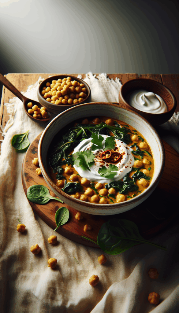 Warm Up with This Hearty Chickpea and Spinach Stew