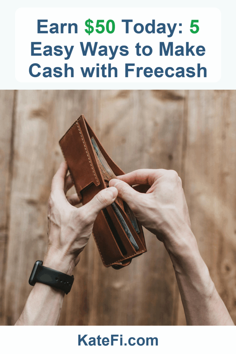 Earn $50 Today: 5 Easy Ways to Make Cash with Freecash – Pinterest cover