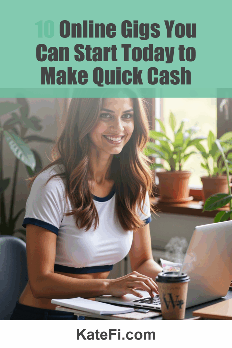 10 Online Gigs You Can Start Today to Make Quick Cash – Pinterest cover