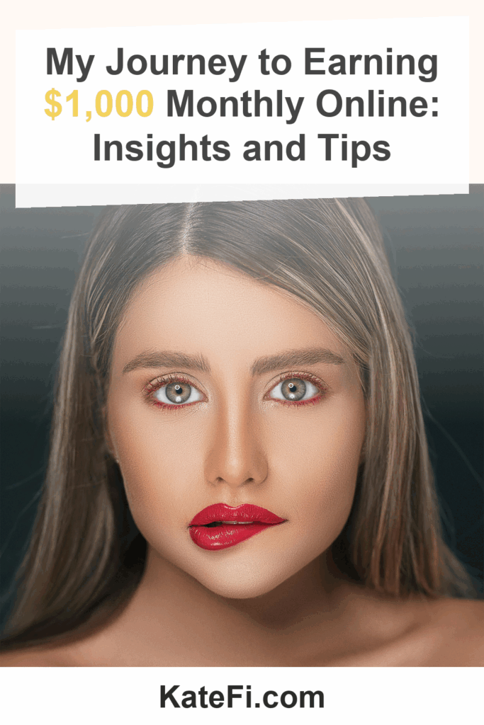 My Journey to Earning $1,000 Monthly Online: Insights and Tips – Pinterest cover