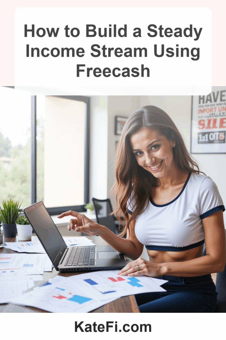 How to Build a Steady Income Stream Using Freecash – Pinterest cover