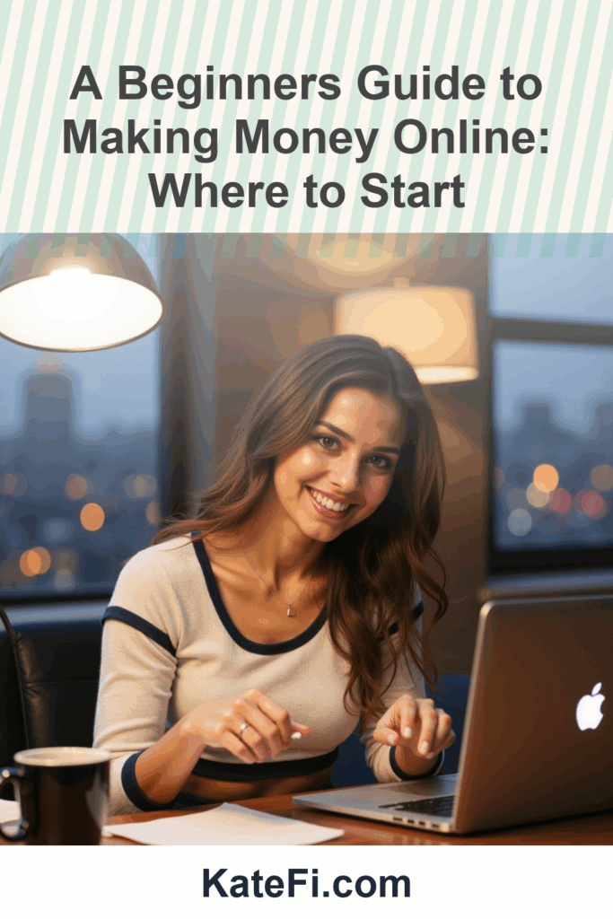 A Beginners Guide to Making Money Online: Where to Start – Pinterest cover