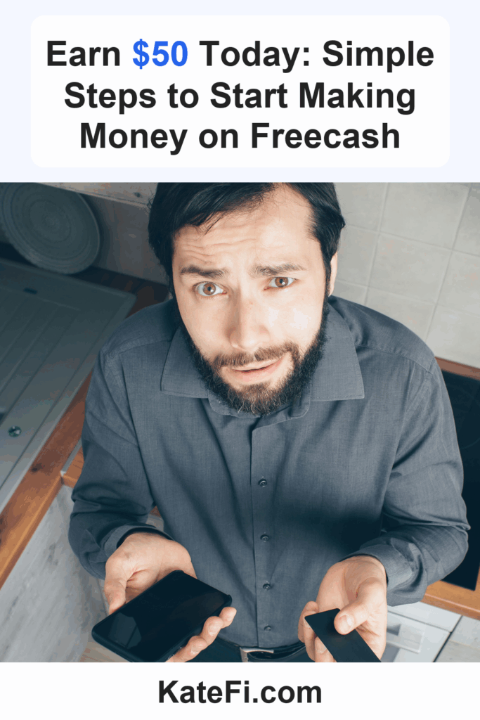 Earn $50 Today: Simple Steps to Start Making Money on Freecash – Pinterest cover