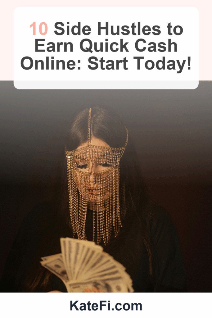 10 Side Hustles to Earn Quick Cash Online: Start Today! – Pinterest cover