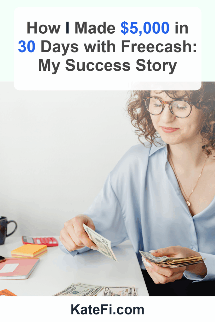 How I Made $5,000 in 30 Days with Freecash: My Success Story – Pinterest cover