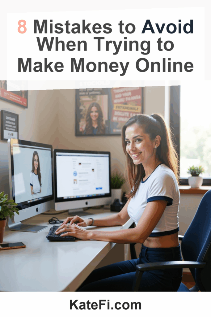 8 Mistakes to Avoid When Trying to Make Money Online – Pinterest cover