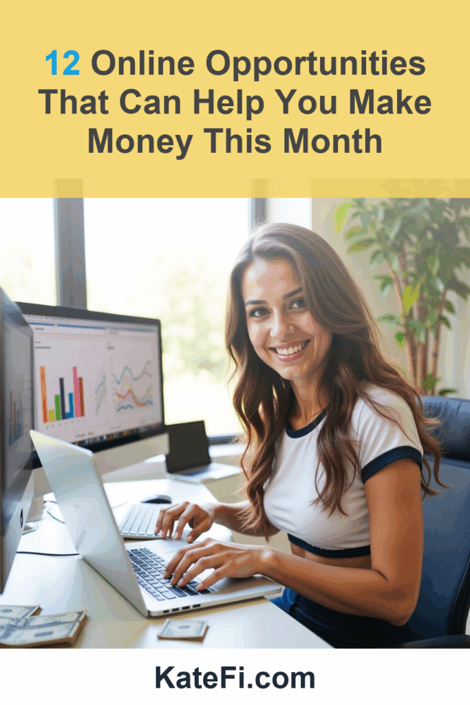 12 Online Opportunities That Can Help You Make Money This Month – Pinterest cover