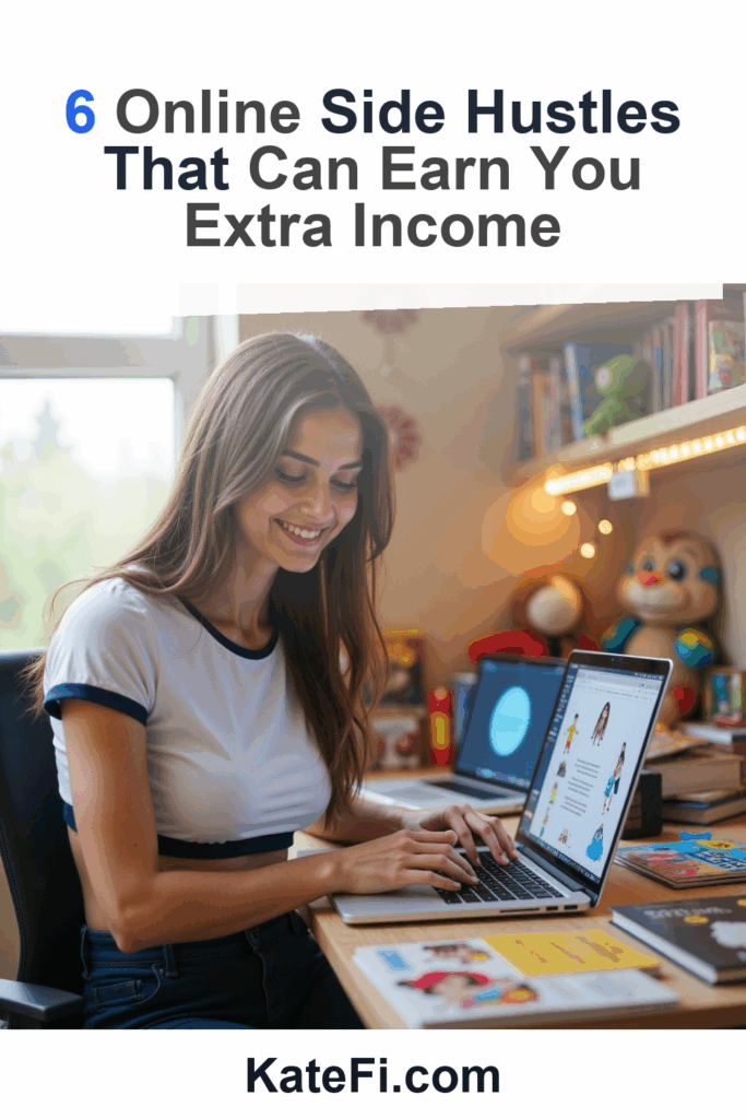 6 Online Side Hustles That Can Earn You Extra Income – Pinterest cover