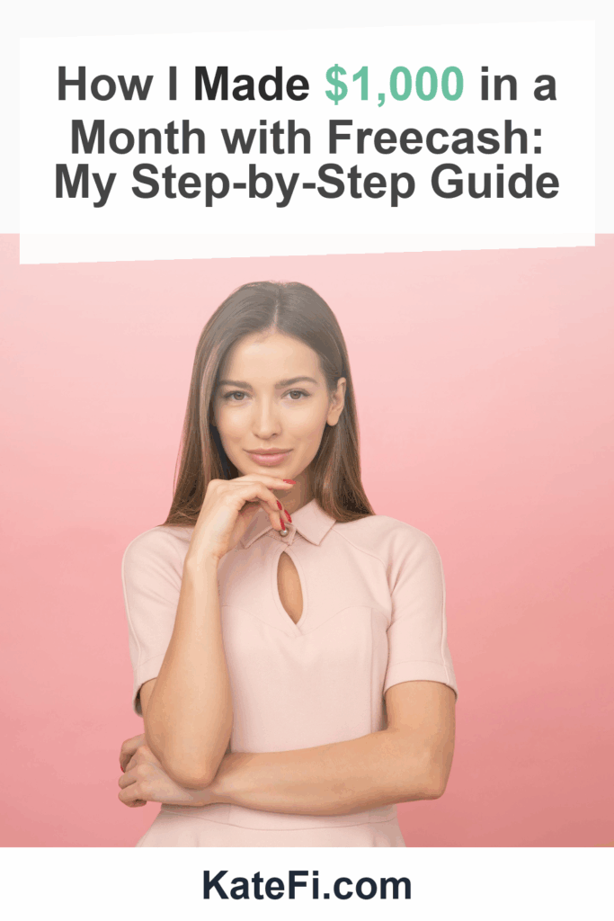 How I Made $1,000 in a Month with Freecash: My Step-by-Step Guide – Pinterest cover