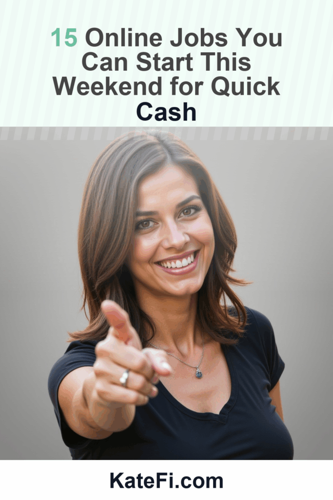 15 Online Jobs You Can Start This Weekend for Quick Cash – Pinterest cover