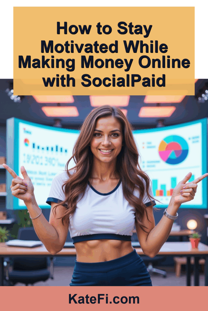 How to Stay Motivated While Making Money Online with SocialPaid – Pinterest cover