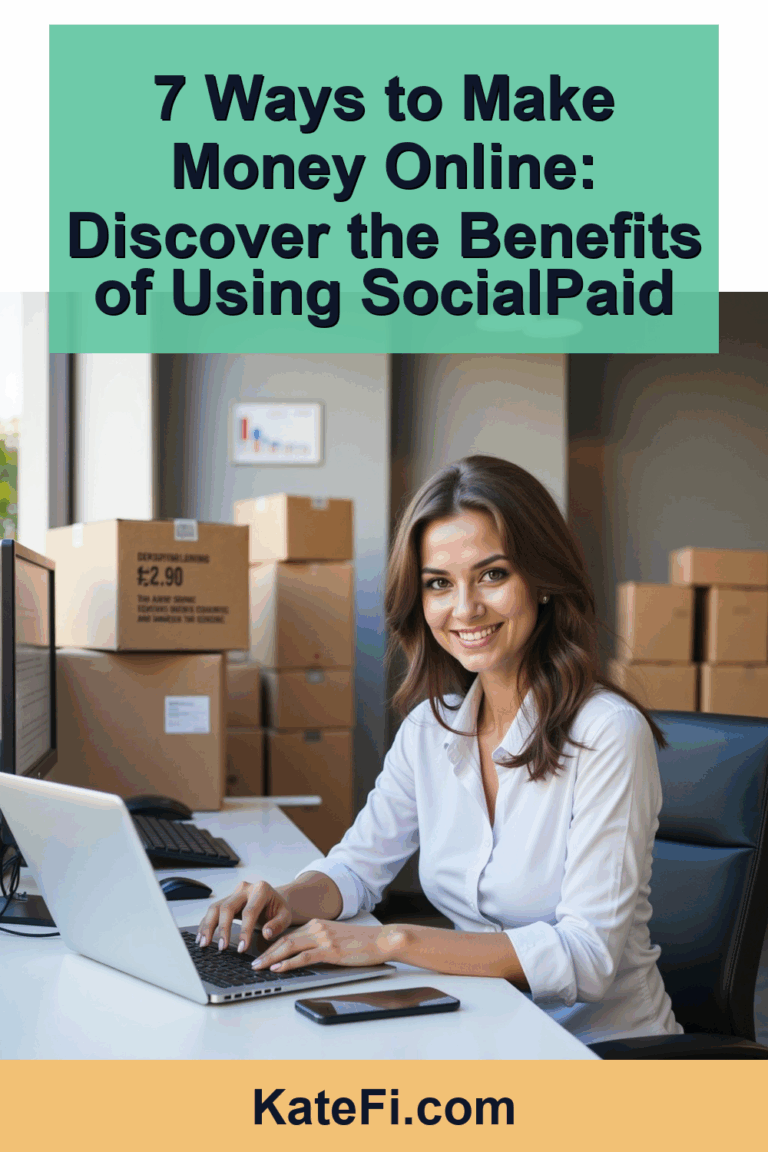 7 Ways to Make Money Online: Discover the Benefits of Using SocialPaid – Pinterest cover