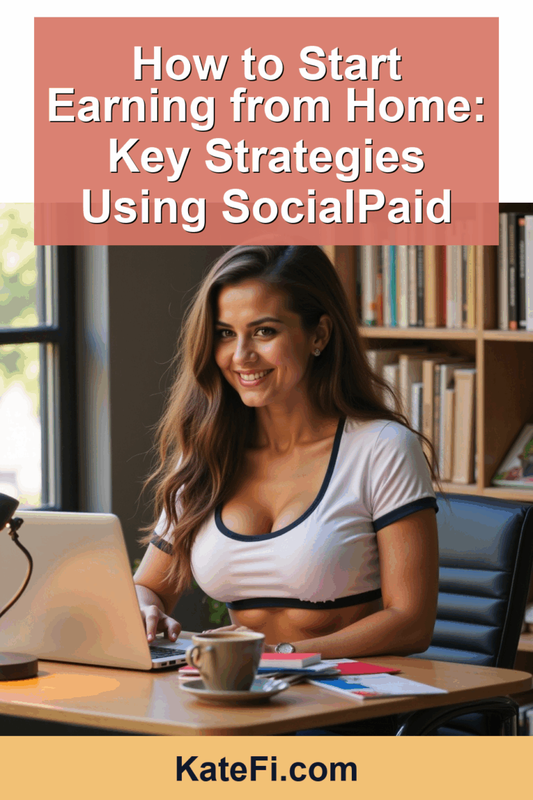 How to Start Earning from Home: Key Strategies Using SocialPaid – Pinterest cover