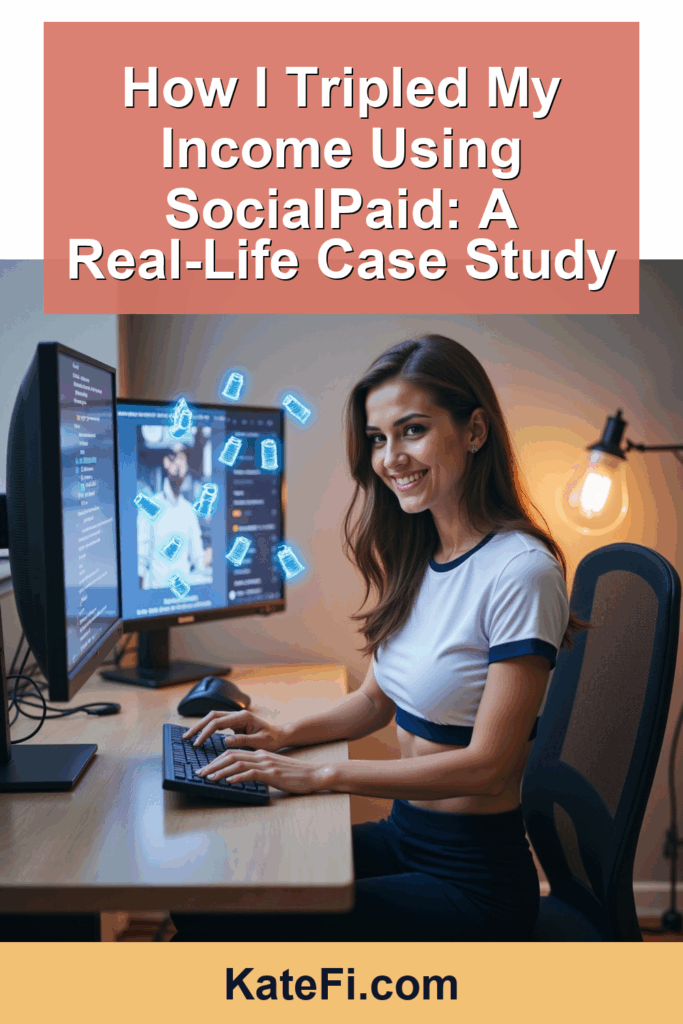 How I Tripled My Income Using SocialPaid: A Real-Life Case Study – Pinterest cover