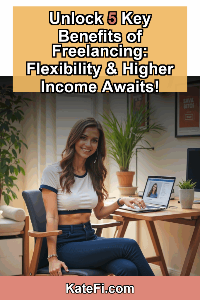 Discover the Benefits of Freelancing: More Flexibility and Income Potential – Pinterest cover