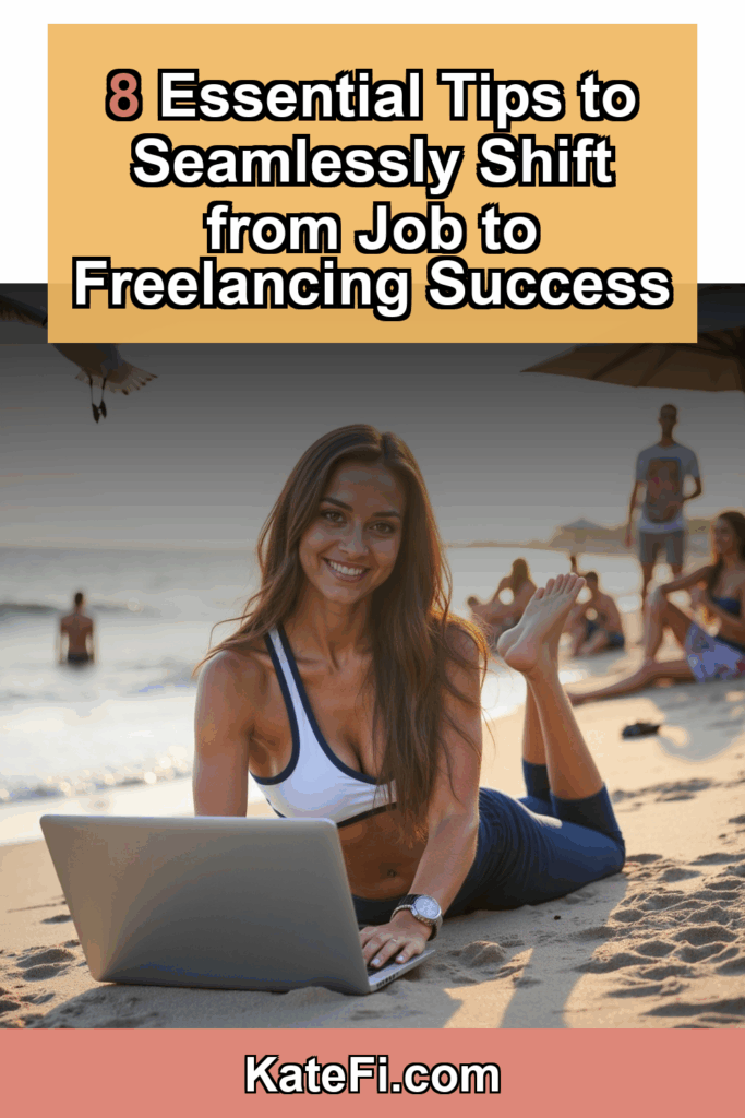 8 Tips for Transitioning from Traditional Work to Freelancing – Pinterest cover