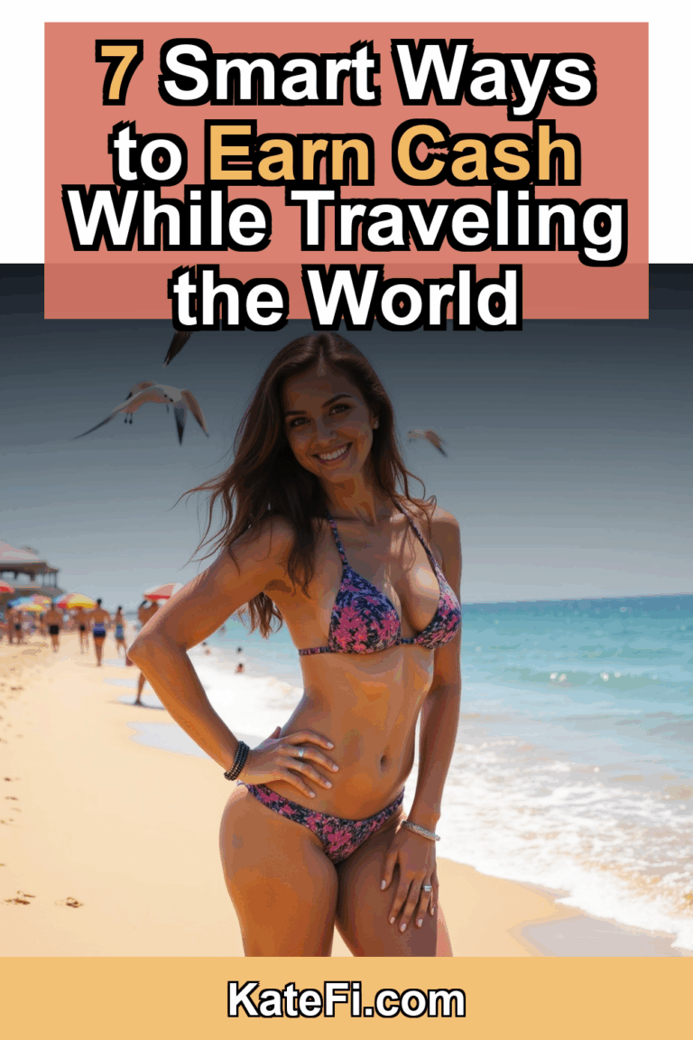 7 Ways to Make Money While You Travel – Pinterest cover