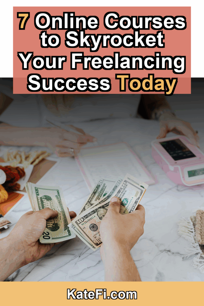The Best Online Courses to Boost Your Freelancing Career – Pinterest cover