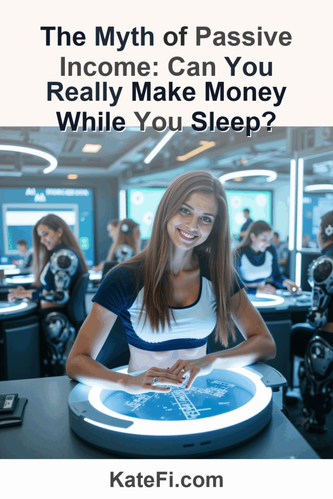 The Myth of Passive Income: Can You Really Make Money While You Sleep? – Pinterest cover