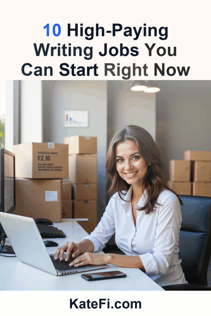 10 High-Paying Writing Jobs You Can Start Right Now – Pinterest cover