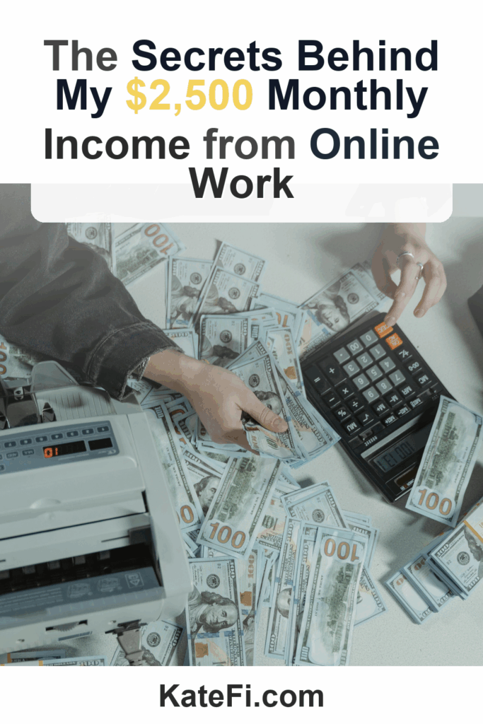 The Secrets Behind My $2,500 Monthly Income from Online Work – Pinterest cover