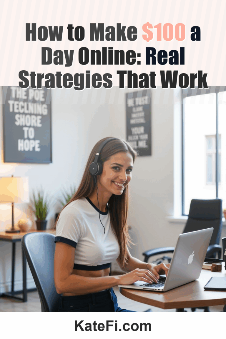 How to Make $100 a Day Online: Real Strategies That Work – Pinterest cover