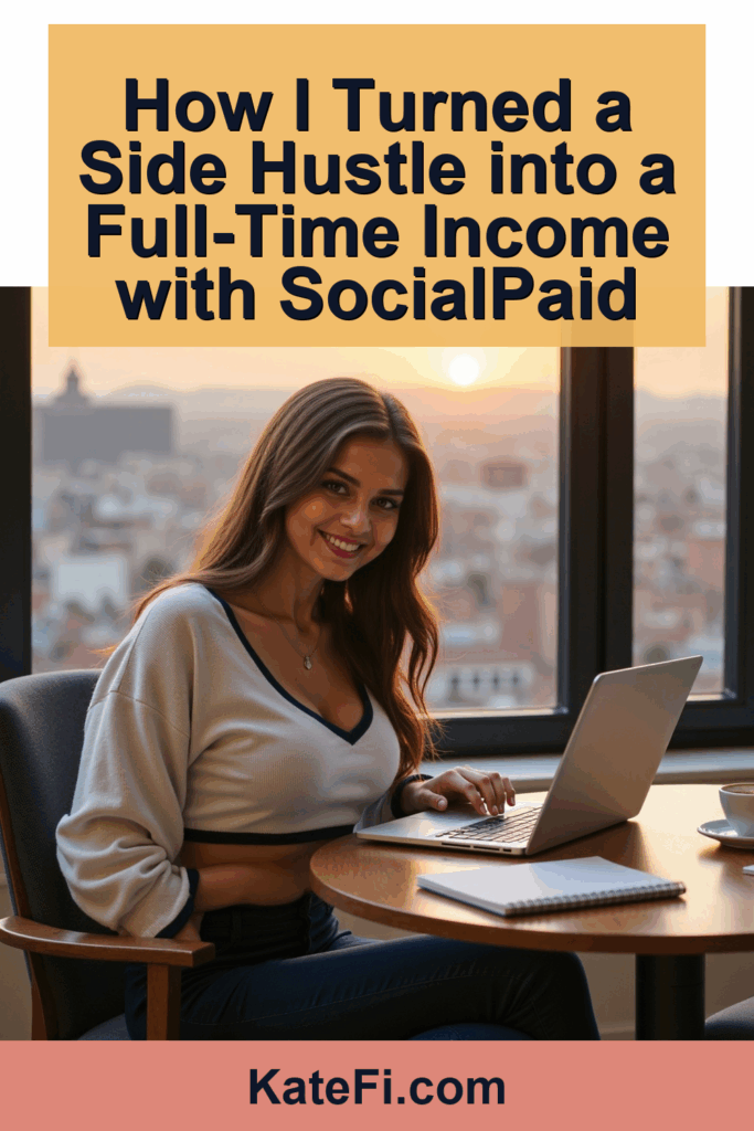 How I Turned a Side Hustle into a Full-Time Income with SocialPaid – Pinterest cover