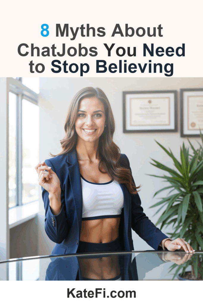 8 Myths About ChatJobs You Need to Stop Believing – Pinterest cover