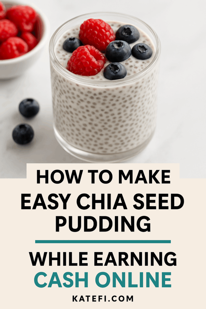How to Make Easy Chia Seed Pudding (While Earning Cash Online)