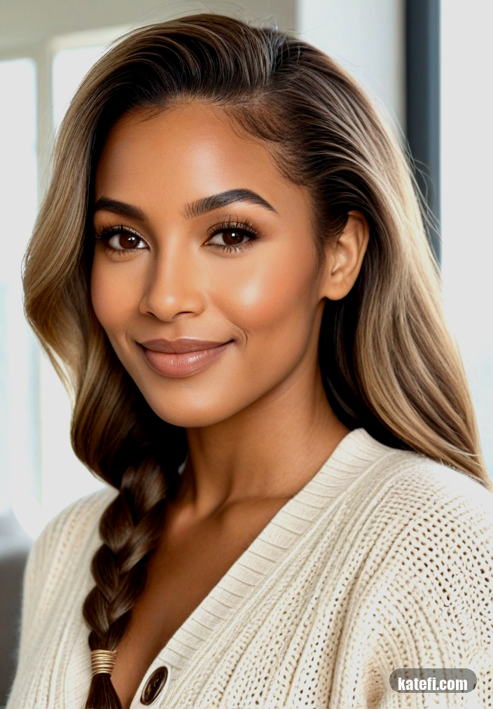Auburn hair that adds depth and richness to your style