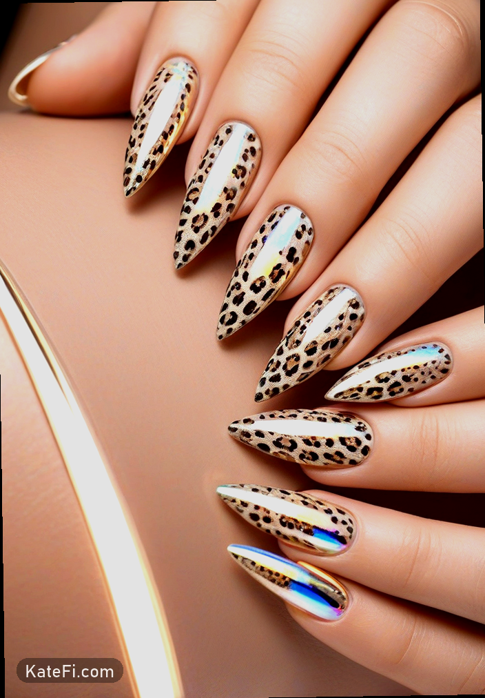 Chic cat-eye nails in deep jewel tones for a bold statement