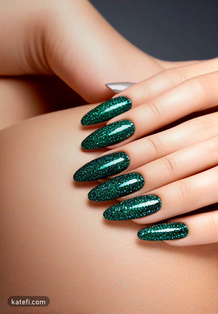 Coffin-shaped nails in pastel colors for your next vacation