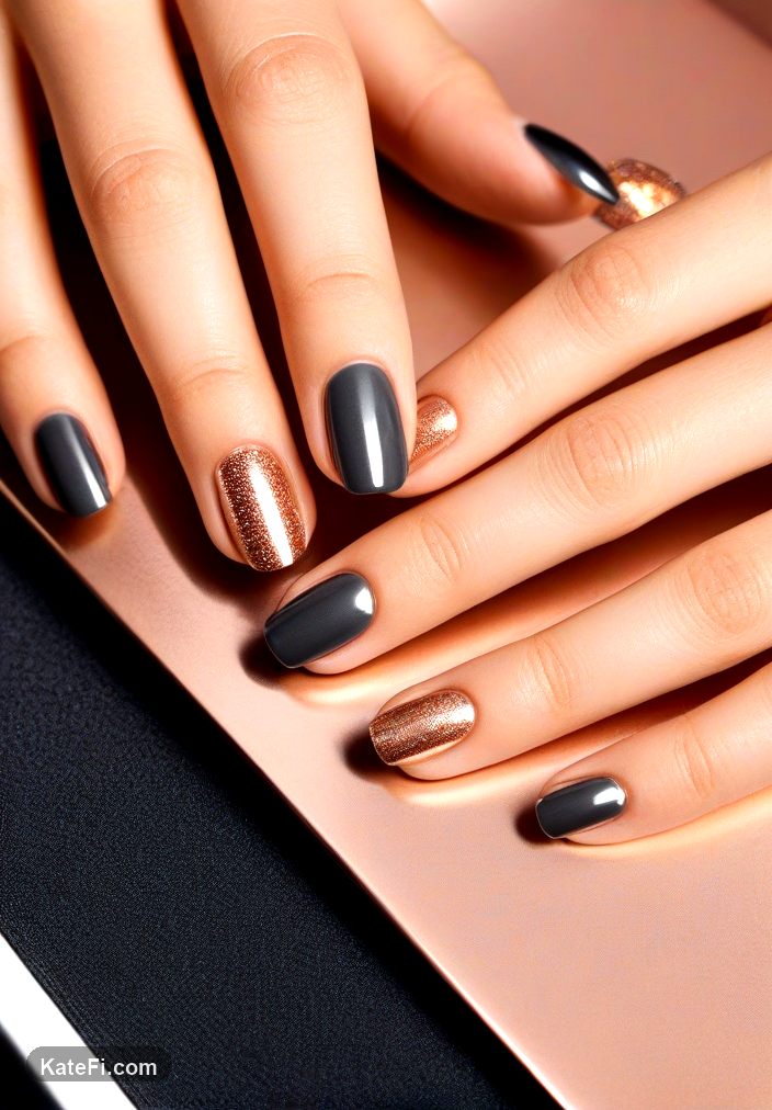 Elegant wedding guest nails with a touch of pearl shimmer