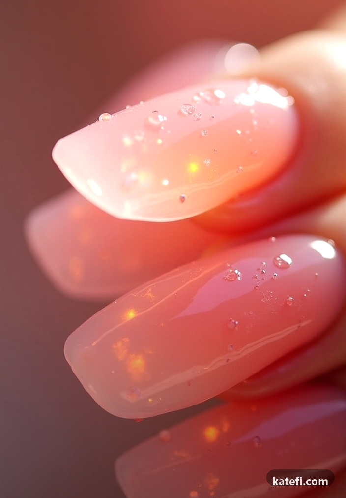 Elevate your everyday manicure with soft square elegance