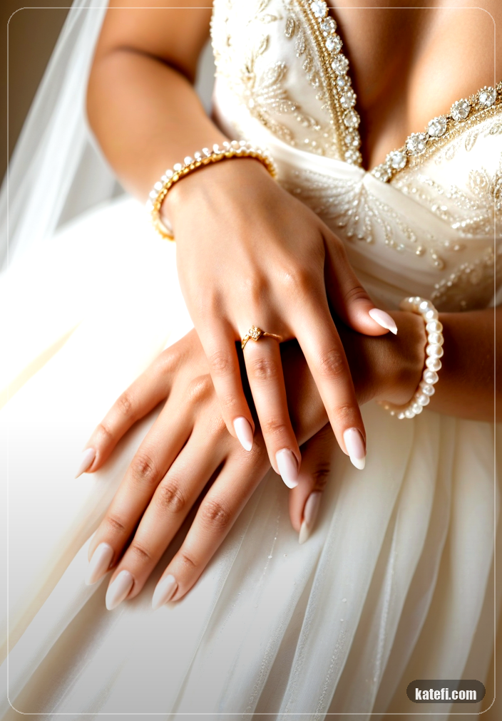 Everyday manicures: short square nails in fresh pastel shades