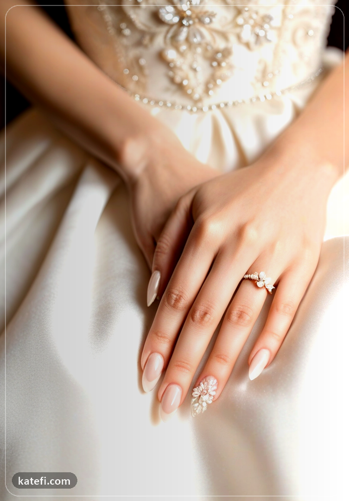 Glamorous date night nails in deep berry shades