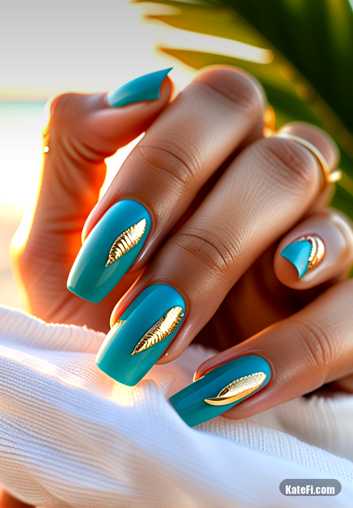 Glamorous yet wearable nails for a night out
