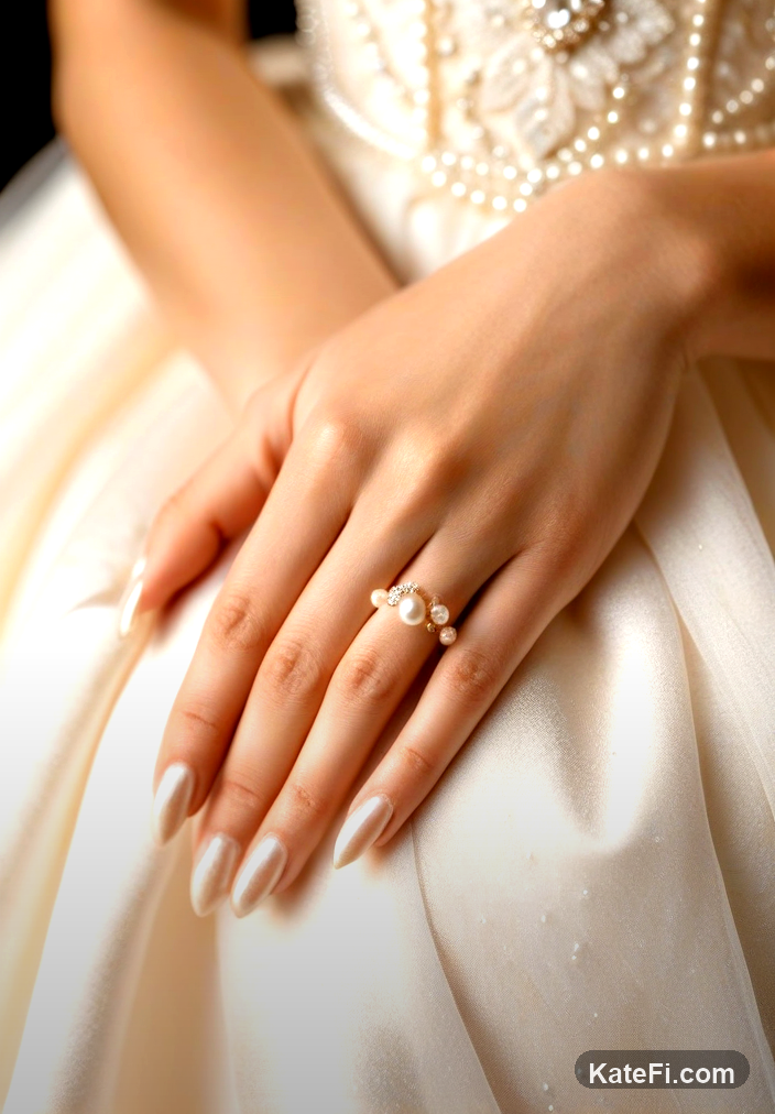 Glistening chrome nails to add sparkle to your holiday season