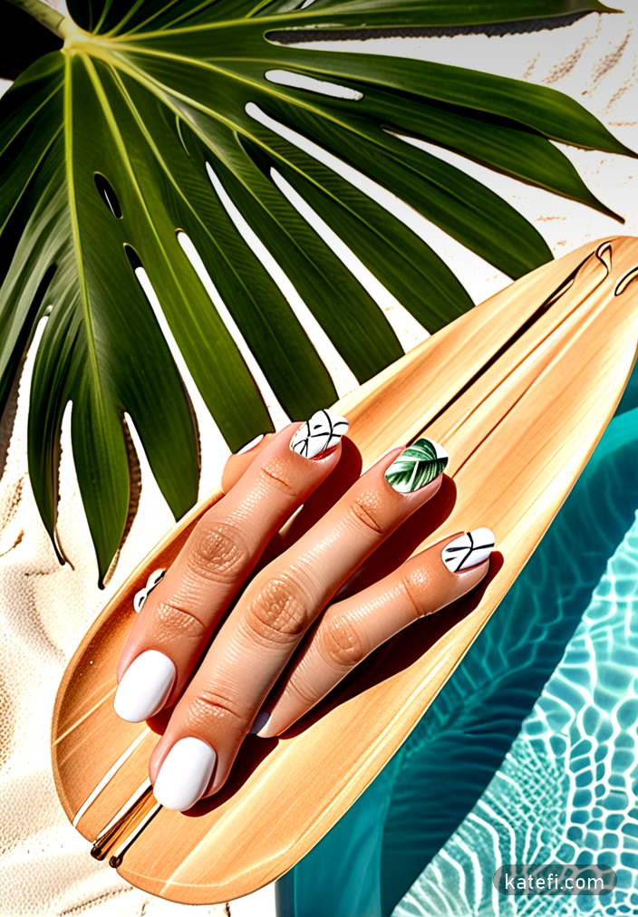 Jelly nails in pastel hues for a playful summer vibe