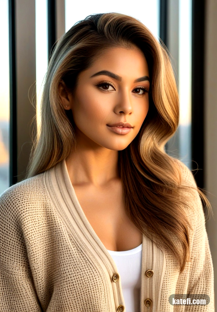 Layered cuts for thicker hair that add dimension