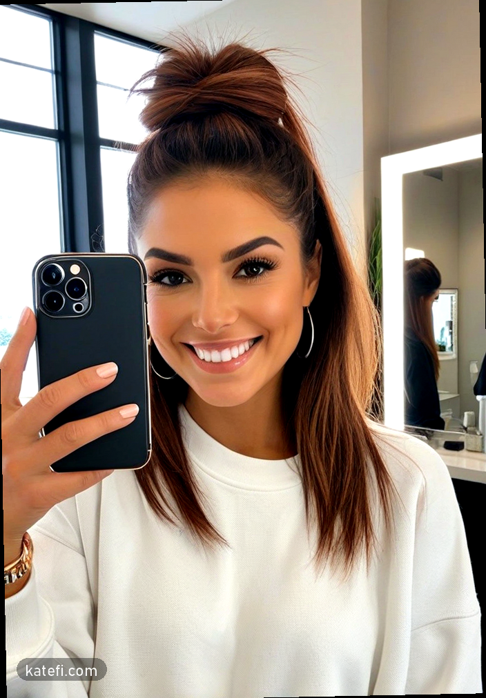 Messy buns that look effortless but intentional