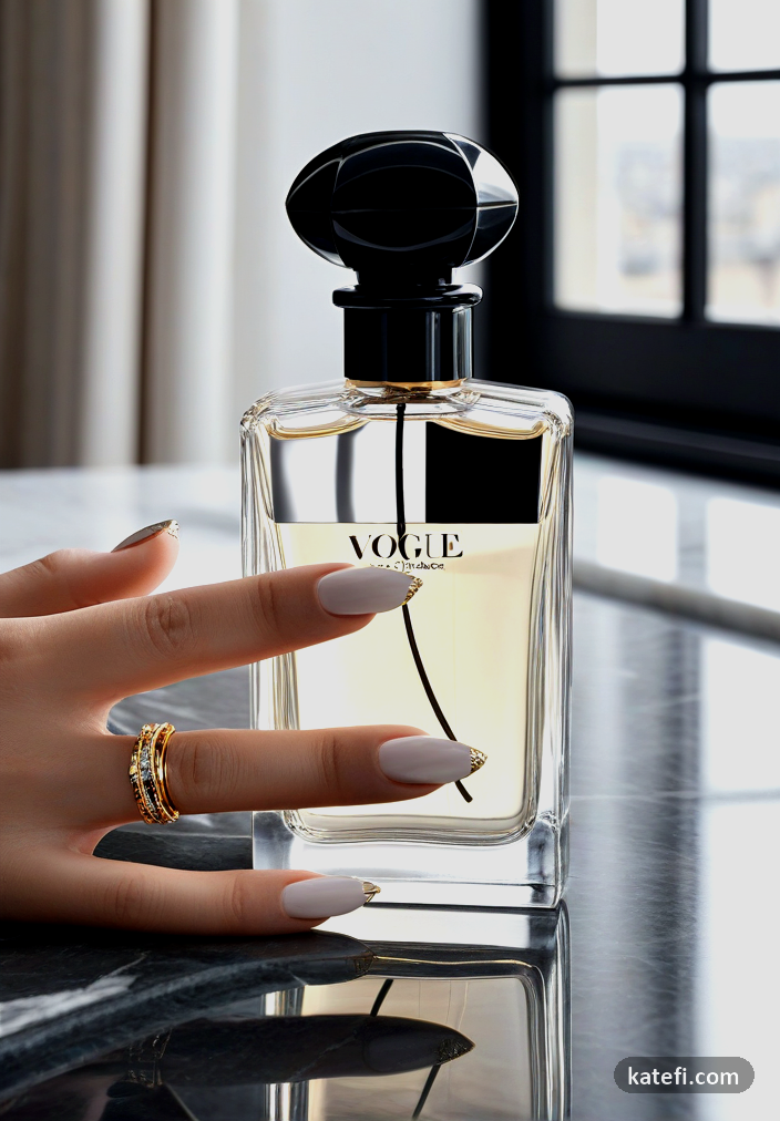 Modern chrome nails that catch the light