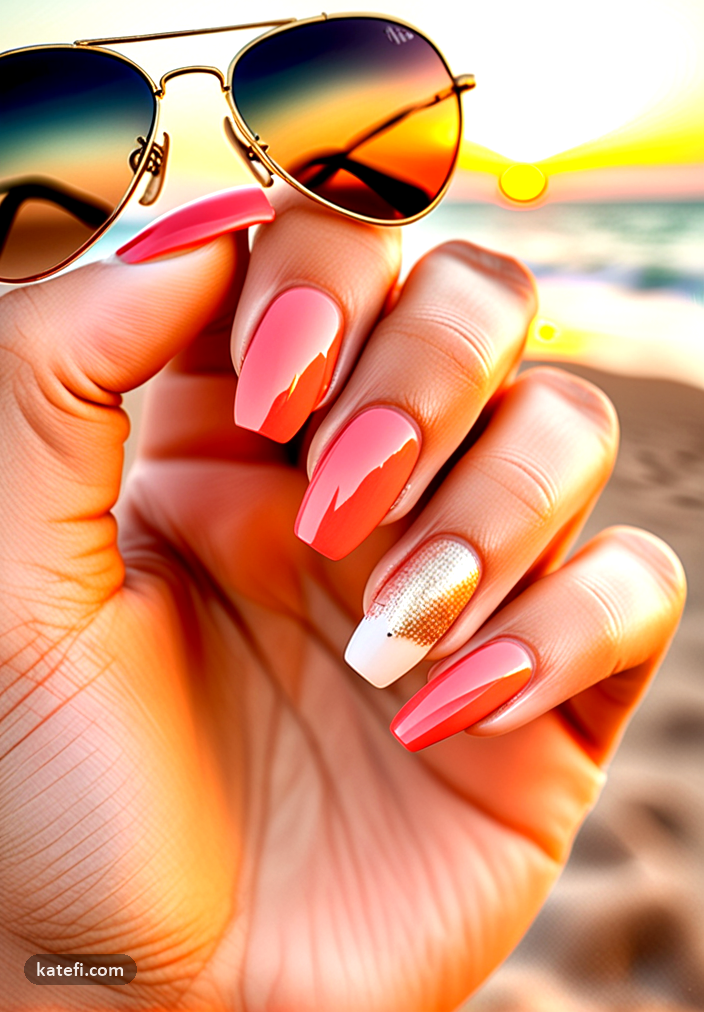 Short almond nails that look effortlessly chic