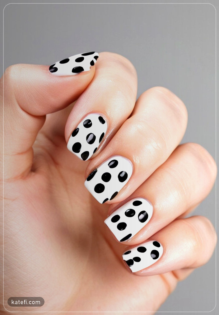 Sleek coffin nails with chrome accents for a stunning impact
