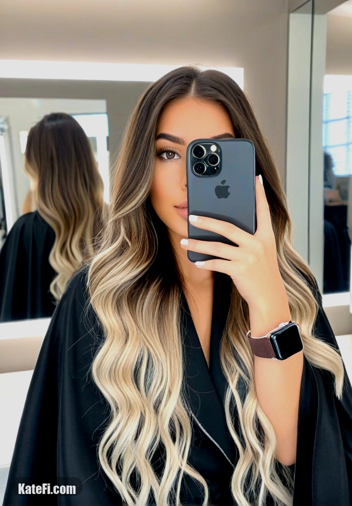 Sleek straight hair for a refined and polished finish