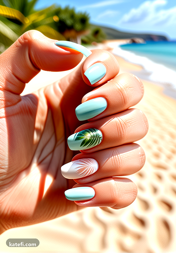 Sunkissed jelly nails for a playful summer aesthetic