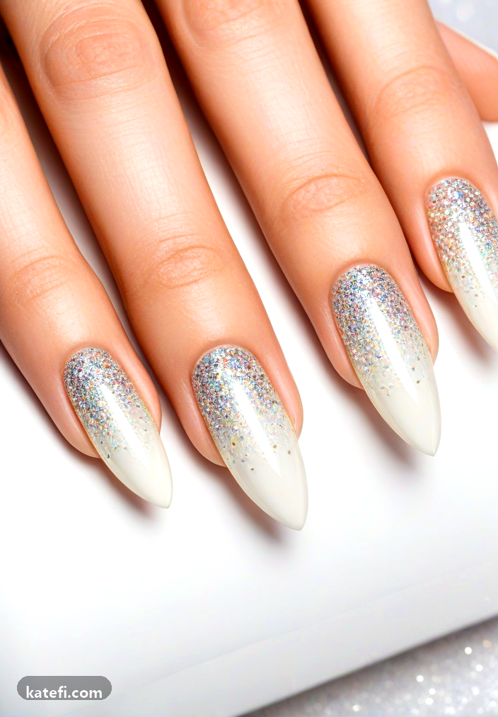 Timeless wedding guest nails in classic nude tones
