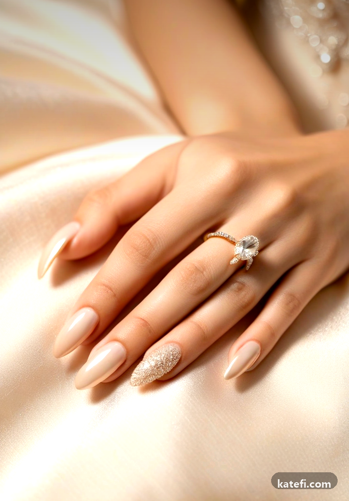 Understated chrome nails in silver for a modern chic vibe