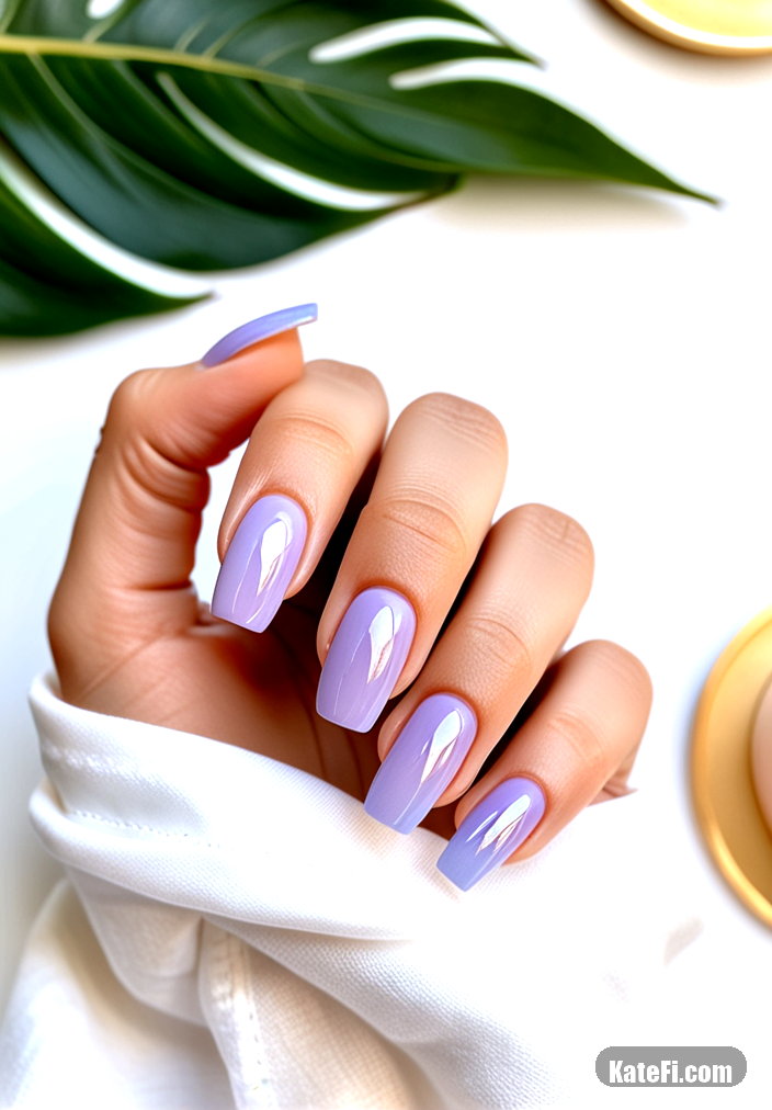 Understated pearlescent nails for a subtle shine